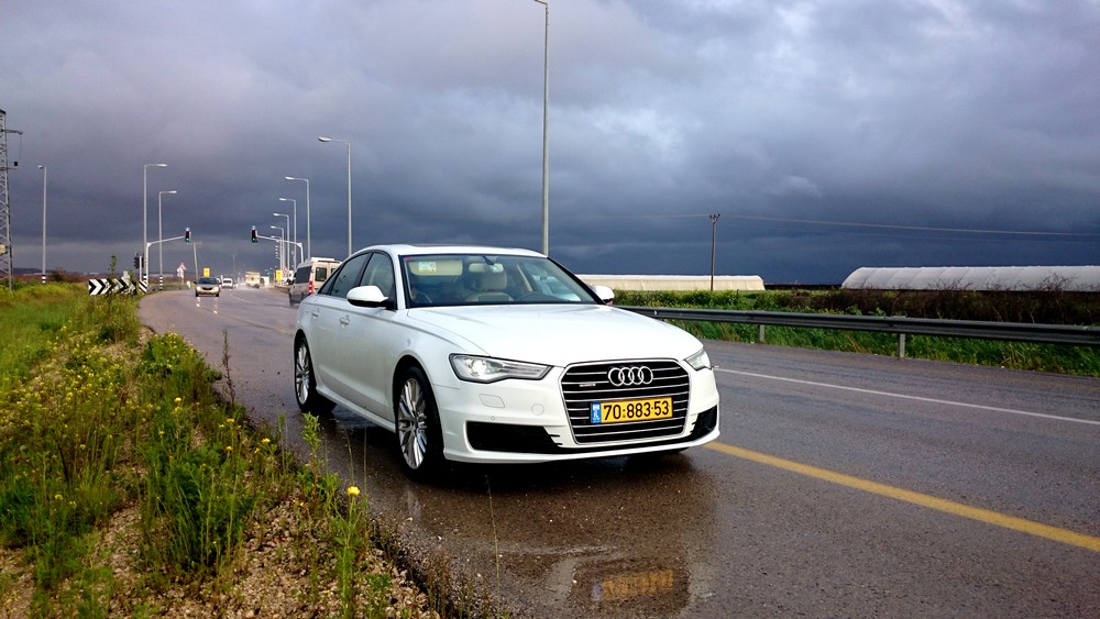 אודי A6 החדשה 2015- מזג אוויר סוער במונחים של ישראל לא עושה עליה רושם