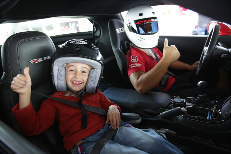 ניתן גם לצרף ילדים לנהיגה
