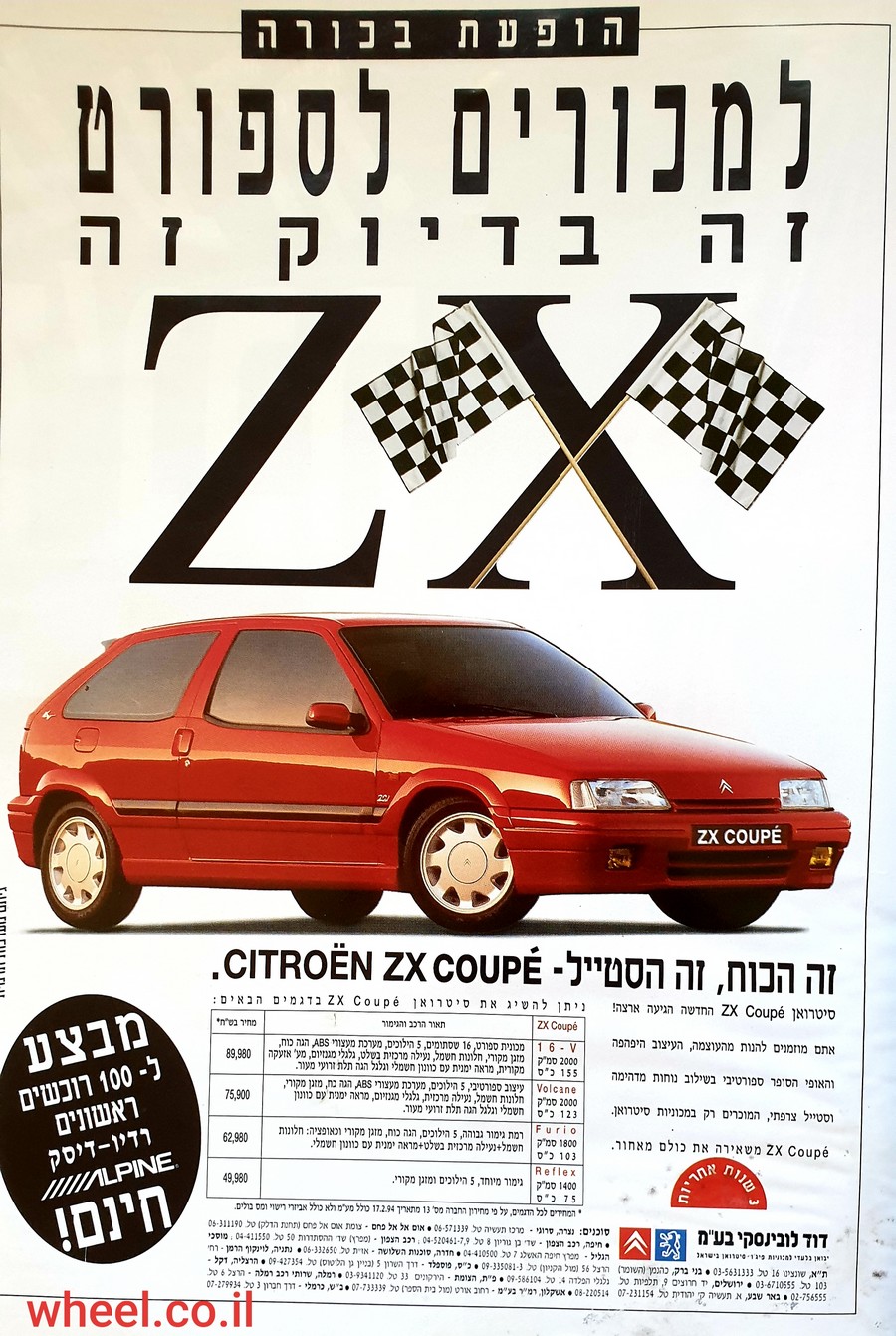 1994- סיטרואן ZX